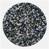 DEN BRAVEN Tekutá podlaha  - kamenivo bílá-modrozelená bal 15,91kg