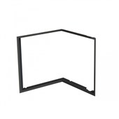 BEF HOME Zazdívací rámeček čtyřstranný černý 1x90°- BEF FLAT 4 L