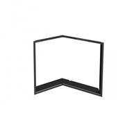 BEF HOME Zazdívací rámeček čtyřstranný černý 1x90°- BEF FLAT V 6 L