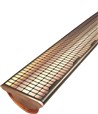 DARIFIX okapový lapač nečistot 173x1000 mm - ochrana před listím, hnědá<br/>